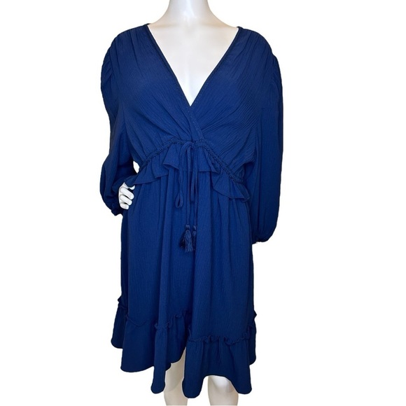 Max Studio Dresses & Skirts - Max Studio London Women’s Sapphire Above The Knee Midi Peplum Dress Size XL